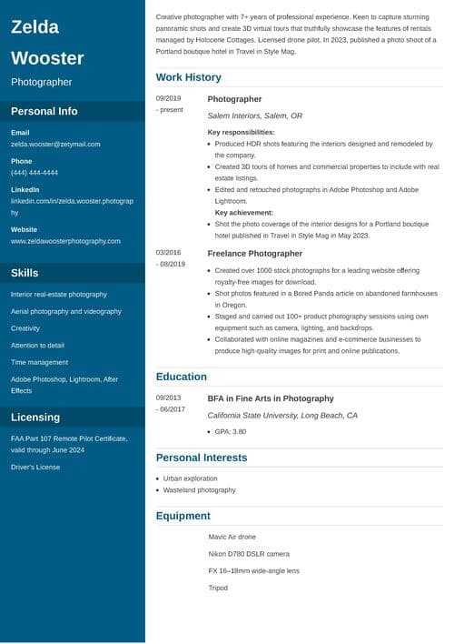 Resume Summary Zety Us Cta